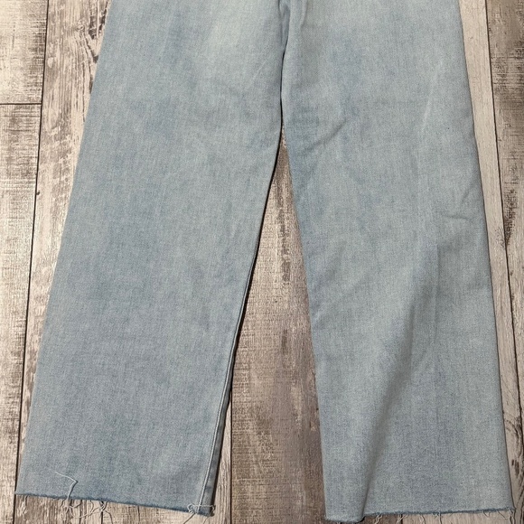 Hidden Ella Tie Waist Wide Straight Leg Denim Jean Women’s Size 27 Light Wash - Picture 11 of 13
